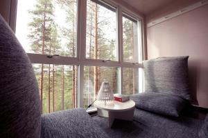 Χώρος καθιστικού στο Treehotel