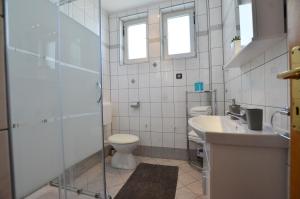 Koupelna v ubytování Guesthouse Mila