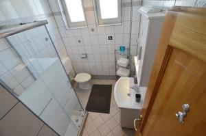 Koupelna v ubytování Guesthouse Mila