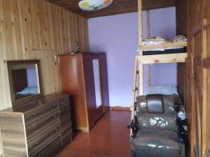 Posezení v ubytování Ecohouse Svaneti