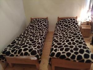 Voodi või voodid majutusasutuse Ecohouse Svaneti toas