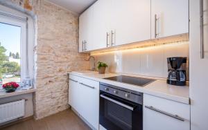 Kuchyň nebo kuchyňský kout v ubytování Apartment Lungomare