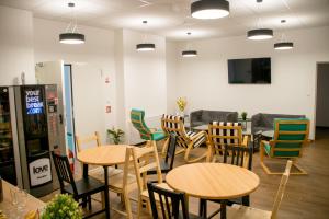 Μια τηλεόραση ή/και κέντρο ψυχαγωγίας στο Wine Hill Hostel