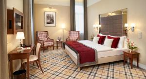 Posteľ alebo postele v izbe v ubytovaní Mirage Medic Hotel