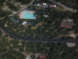 Letecký snímek ubytování Agricampeggio Paradiso