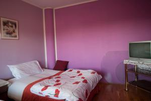 Postel nebo postele na pokoji v ubytování Guest House Čelan