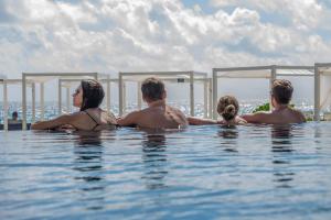 The swimming pool at or close to Sandos Cancun All Inclusive