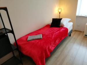 Posteľ alebo postele v izbe v ubytovaní Apartament Miarki