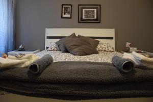 A bed or beds in a room at B&B RESTO AL SUD