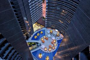 an overhead view of a building with a casino at Grupo Vip Landscape Fortaleza in Fortaleza
