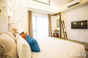 TV a/nebo společenská místnost v ubytování Xia Bi Garden Wedding B&B
