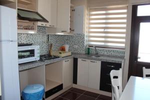 Kuchyň nebo kuchyňský kout v ubytování Rahal Kalkınma Apart