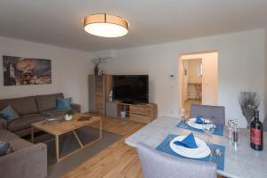 TV a/nebo společenská místnost v ubytování Apartment Villa Leopoldskron