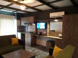 A kitchen or kitchenette at THE SARIGERME INN