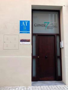 The facade or entrance of Edificio Conde 7- Plaza de la Merced
