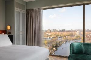 a hotel room with a view of the ocean at Olympic Hotel in Amsterdam