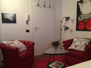 Ein Sitzbereich in der Unterkunft Casa Vacanza Castagna