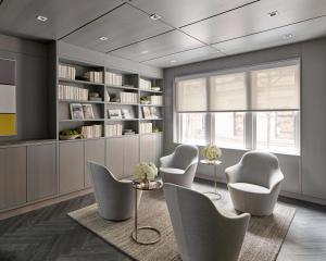 a living room with two chairs and a table at AKA Rittenhouse Square in Philadelphia