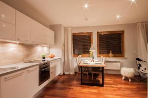 Kuchyňa alebo kuchynka v ubytovaní ApartSerwis - Apartament Zacisze