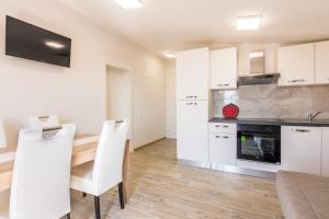 Kuchyň nebo kuchyňský kout v ubytování Apartments Family Roso