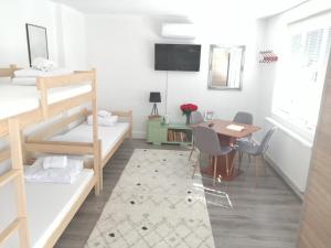 TV a/nebo společenská místnost v ubytování Hostel Eva