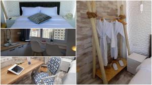 Posteľ alebo postele v izbe v ubytovaní Petite Palace Aristotelous 8