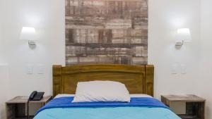 Postel nebo postele na pokoji v ubytování Hotel Ciudad Latin Palace