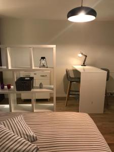 Kuchyň nebo kuchyňský kout v ubytování Large Studio Near Epfl And Lausanne City Center