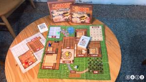 a table with a board game on top of it at Xinshe Hotel - Hsinchu in Hsinchu City +68 photos