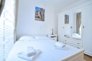 Un pat sau paturi într-o cameră la Apartment Bojana