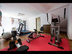 Fitness centrum a/nebo fitness zařízení v ubytování Arapakis Historic Castle