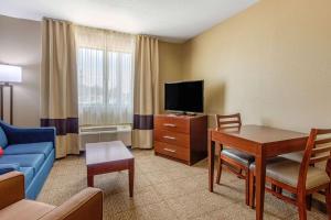 TV a/nebo společenská místnost v ubytování Comfort Inn & Suites