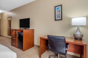 TV a/nebo společenská místnost v ubytování Comfort Inn & Suites