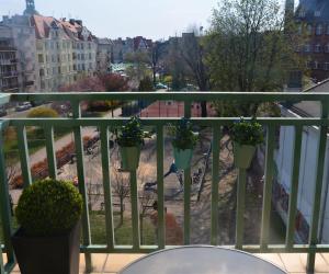 Balkón alebo terasa v ubytovaní Apartament WILDA
