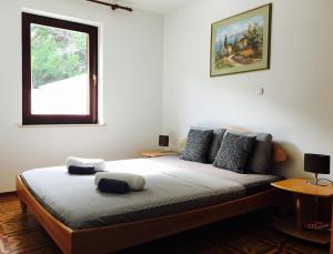 Postel nebo postele na pokoji v ubytování Apartmani Lisac