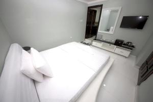 TV a/nebo společenská místnost v ubytování White Fort Hotel