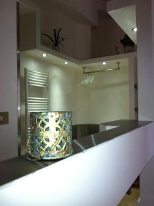 a kitchen with a counter with a bowl on it at Donna Franca in Lecce