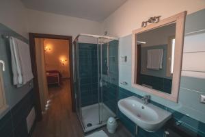 Koupelna v ubytování Villa Alberta Hotel