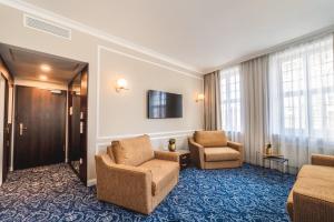 Posezení v ubytování Hotel Suitess
