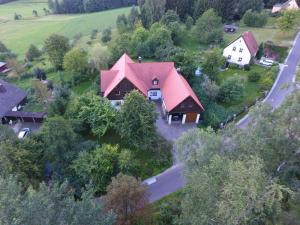 Bird's-eye view ng Idyll im Grünen