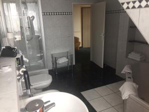 Koupelna v ubytování Hotel Ristorante La Terrazza