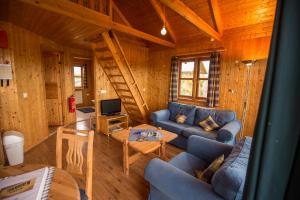 TV a/nebo společenská místnost v ubytování Hestasport Cottages