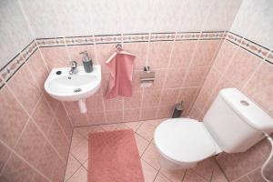 Koupelna v ubytování Spacious Apartment in the Old Town of Bratislava