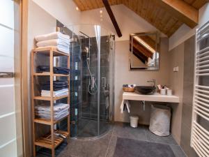 Kúpeľňa v ubytovaní Penzion Na barokní cestě Wellness & Spa