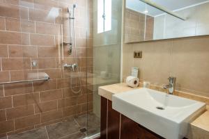 Koupelna v ubytování Hotel Libertador
