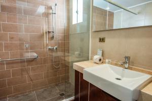 Koupelna v ubytování Hotel Libertador