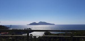 a view of the ocean from a balcony at Il Profumo di Capri in Massa Lubrense