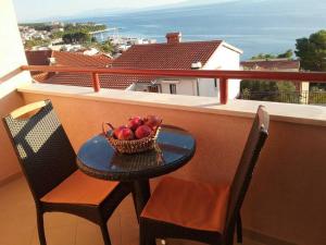 Balkón nebo terasa v ubytování Apartment Fanny