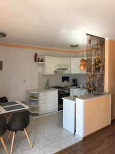 Kuchyň nebo kuchyňský kout v ubytování Apartments Lena