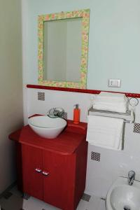 Koupelna v ubytování B&B Il MappaMondo